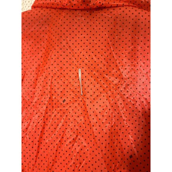 Nike Red & Black Polka dot Windbreaker, Rain Jacket, Women’s SZ Medium - Picture 4 of 9